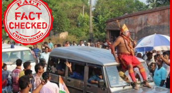 ﻿क्या पश्चिम बंगाल का यह बीजेपी उम्मीदवार हनुमान की वेशभूषा में प्रचार कर रहा है ?