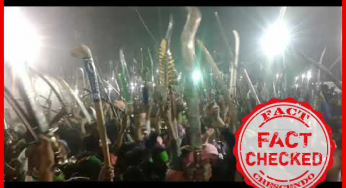ऑडियो के साथ छेड़छाड़ कर इस पुराने वीडियो को आरएसएस विरोधी नारे के साथ वायरल किया गया है |