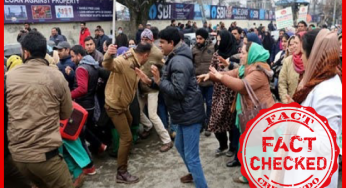 फ़रवरी २०१९ में नेशनल हेल्थ मिशन के कर्मचारियों द्वारा किये गए विरोध का वीडियो अनुच्छेद ३७० के रद्द होने पर कश्मीर में ईद के बाद के प्रदर्शन का बताकर फैलाया जा रहा है |
