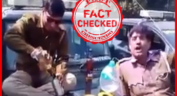 दो वर्ष पूर्व होली के दिन शराब पीते पुलिसवालों का वीडियो वर्तमान में ट्रैफिक जुर्माना कानून से जोडकर फैलाया जा रहा है |