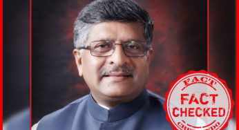 केंद्रीय मंत्री रविशंकर प्रसाद द्वारा दिये गए बयान को भ्रामक तरीके से गलत अनुवाद के साथ फैलाया जा रहा है |