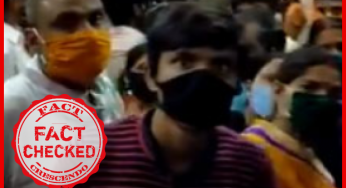सोशल डिस्टेंस का उल्लंघन करते हुए भीड़ का वीडियो पटना से है |