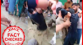 भरी वर्षा के चलते गटर में से बच्चे को बचाने का वीडियो मुंबई से नहीं बल्कि पाकिस्तान से है।