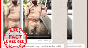वीडियो एक बहरूपिये का है जिसका पंजाब पुलिस से कोई सम्बन्ध नहीं है |