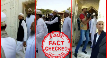 राजस्थान के मुख्यमंत्री अशोक गहलोत के 2019 दरगाह दौरे को वर्तमान मस्जिद में नमाज़ पढ़ने का बता वायरल किया जा रहा है।