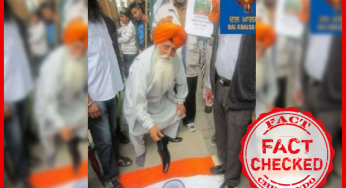 २०१३ की लंदन में ली गई एक तस्वीर को वर्तमान किसान आंदोलन का बता फैलाया जा रहा है |