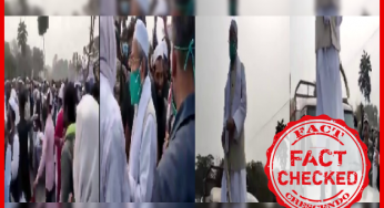 टी.एम.सी नेता सिद्दीकुल्लाह चौधरी द्वारा कृषि कानून के विरोध में किये प्रदर्शन को कोरोना वैक्सीन विरोध से जोड़कर गलत दावे के साथ वायरल किया जा रहा है।