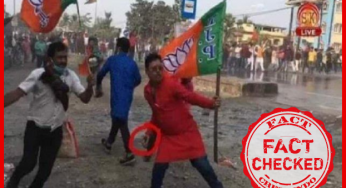 सिलीगुड़ी में भा.ज.पा और पुलिस के बीच हुई झड़प की पुरानी तस्वीर को वर्तमान में हुये किसान चक्का जाम से जोडा जा रहा है।