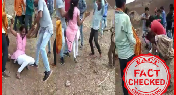 प्रेम विवाह के चलते परिजनों द्वारा लड़की को पीटने के वीडियो को जातिवाद से जोड़ गलत दावों के साथ फैलाया जा रहा है।