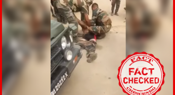 कड़ी धूप में ट्रेनिंग के दौरान बेहोश हुये कुछ जवानों के वीडियो को COVID-19 वैक्सीन के बाद हुये दुष्प्रभाव का बता वायरल किया जा रहा है |