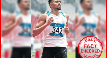 मोहम्मद अनस का टोक्यो ओलंपिक में स्वर्ण पदक जीतने की खबर गलत है।