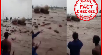 मध्य प्रदेश के गुना में पानी में बह गैस सिलेंडर के पुराने वीडियो को उत्तराखंड का बता वायरल