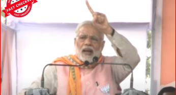 प्रधानमंत्री द्वारा त्रिपुरा के नये मुख्यमंत्री “माणिक साहा” को लेकर दिये बयान को गलत संदर्भ के साथ फैलाया जा रहा है।