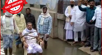 वाराणसी में पार्षद को गटर में कुर्सी से बांधकर रखने के वीडियो को गलत दावे के साथ शेयर किया जा रहा है। 