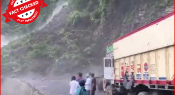 भूस्खलन का यह वीडियो नासिक के सापुतारा का नहीं है, असम का है।