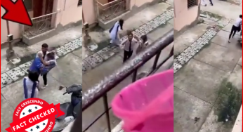स्कूल जाने वाले युवक और युवती के रोमांस का स्क्रिप्टेड वीडियो हो रहा है वायरल…