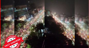तमिलनाडु में भारी बारिश के कारण हुए ट्रैफिक जाम का वीडियो असम के नाम से वायरल