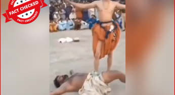 कुश्ती लड़ रहा ये शख्स आचार्य ...