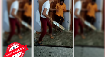 पुजारी को क्रिकेट बैट से पीटने का पुराना वीडियो भ्रामक दावे के साथ वायरल किया जा रहा है।
