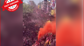 हैदराबाद के हनुमान जन्‍मोत्‍सव के नाम से वायरल वीडियो दरअसल ईदौर की रंगपंचमी का है….
