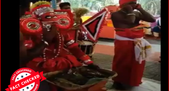 केरल के हिंदू मंदिरों में मुस्लिम व इसाईं पुजारियों को नियुक्त करने का भ्रामक दावा, वीडियो में मांस मदिरा को खिलाने वाले दृश्य का सम्बन्ध हिन्दू की आस्था को ठेस पहुंचाने का नहीं बल्कि वहां के एक उत्सव का है।