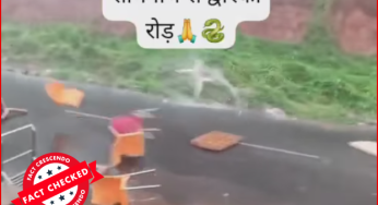 वायरल वीडियो चक्रवाती तूफान बिपरजॉय का नहीं, बल्कि 2022 में कर्नाटक में आए तूफान का है।