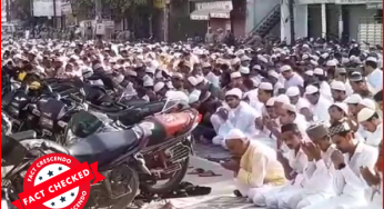 FACTCHECK: मुख्यमंत्री योगी के सख्त आदेश देने के बावजूद भी क्या मेरठ में बकरीद के दिन सड़क पर पढ़ी गयी नमाज़?