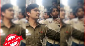 दिल्ली में कांग्रेस नेता आसिफ मोहम्मद के पुलिसकर्मी को डांटने के वीडियो को मध्य प्रदेश का बता गलत दावे के साथ वायरल किया जा रहा है। 