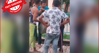 हरदोई में मुसलमानों के  रेलवे गेटमैन पर हमला करने का दावा गलत, आपसी झगड़े का वीडियो गलत दावे से वायरल….