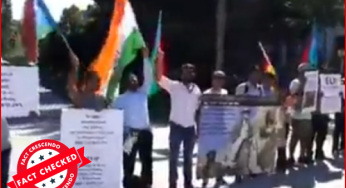 ये वीडियो पाकिस्तान के स्वतंत्रता दिवस में तिरंगा लहराके विरोध प्रदर्शन का नहीं बल्कि जर्मनी में 7 साल पुराना प्रदर्शन है।