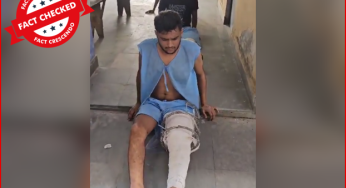 राजस्थान में पैर टूटे आरोपियों के वीडियो को यूपी के अंबेडकर नगर की छात्रा के साथ हुई छेड़खानी की घटना से जोड़कर वायरल किया जा रहा है।