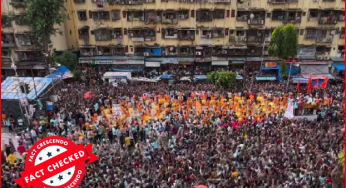मुंबई के गणपति विसर्जन का वीडियो तमिलनाडु में सनातन के असर के दावे से वायरल…..