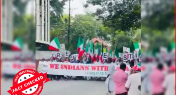 क्या केरल में फिलिस्तीन का समर्थन कर रहे लोग इटली का झंडा हाथ में लेकर प्रदर्शन कर रहे है?