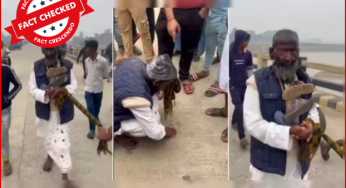 सांप्रदायिकता की आड़ में नफरत फ़ैलाने वाले बुजुर्ग व्यक्ति का वायरल वीडियो गलत और फर्ज़ी  है ….