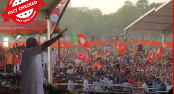 पीएम मोदी की कोलकाता रैली के 2019 का वीडियो हालिया बाड़मेर में रैली का बताकर वायरल….