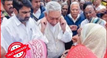 कान पकड़े हुए कांग्रेस नेता शाहू छत्रपति की वायरल तस्वीर को लेकर किया जा रहा दावा फर्जी….