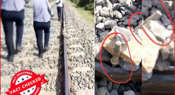 रेलवे ट्रैक पर पत्थरों का वीडियो उदयपुर-जयपुर वंदे भारत एक्सप्रेस की पुरानी घटना है, यह बिजनौर रेल हादसे से संबंधित नहीं…