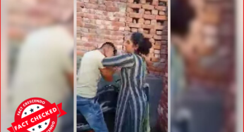 सहारनपुर में महिला द्वारा एक शख्स की पिटाई का पुराना वीडियो सांप्रदायिक दावे से वायरल..